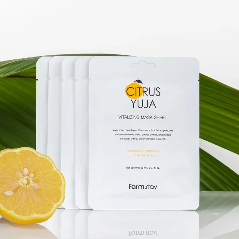 FarmStay Citrus Yuja veido kaukė su vitaminu C