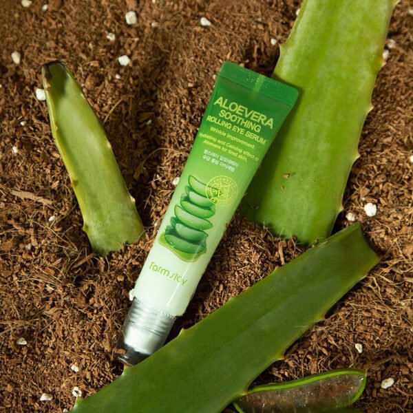 Paakių Serumas su Alaviju FarmStay Aloevera Soothing Rolling Eye Serum, 25 ml