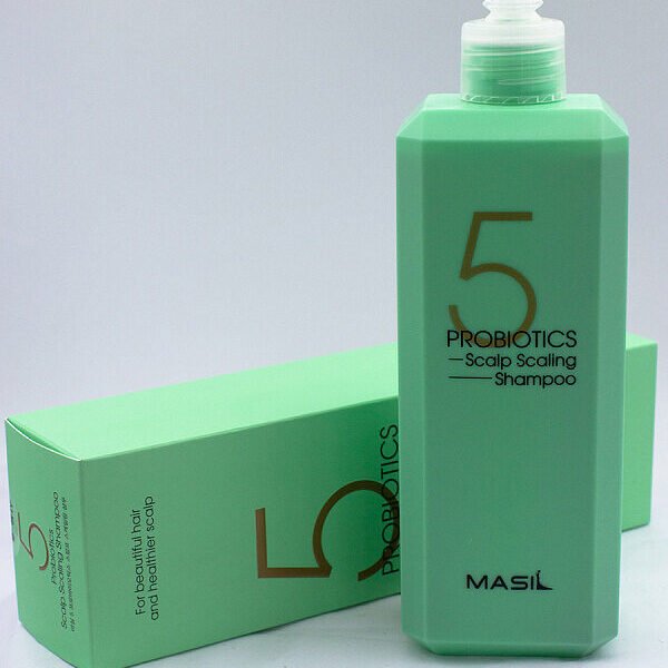 Masil 5 Probiotics Scalp Scaling Shampoo – Giliai valantis šampūnas su probiotikais, 500 ml