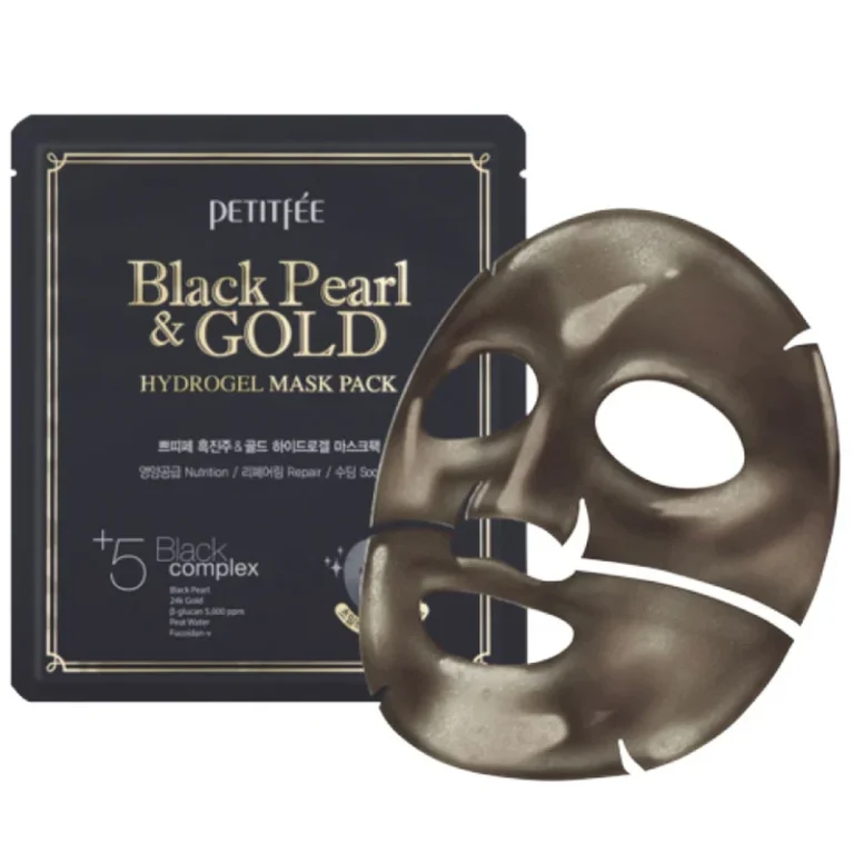 Hidrogelinė Veido Kaukė Petitfee Black Pearl & Gold Hydrogel, 32 g