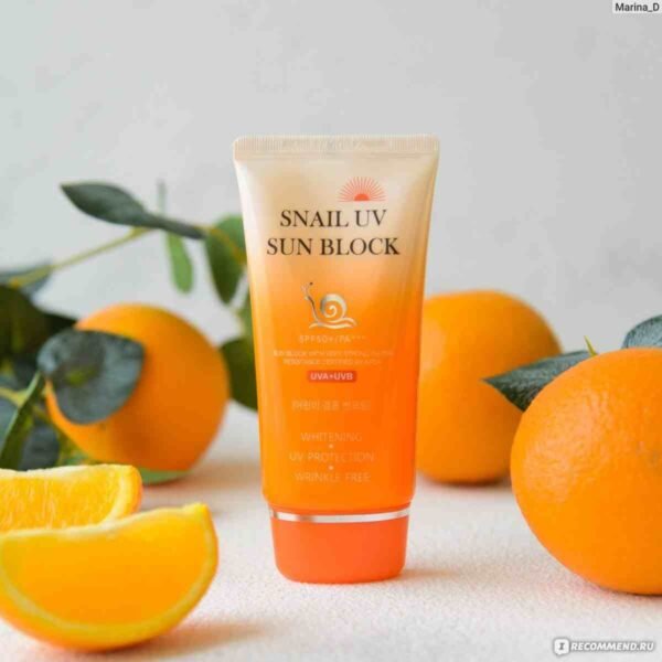 Veido Kremas su SPF JIGOTT „Snail UV Sun Block Cream“ SPF 50+ PA+++ (70 ml)