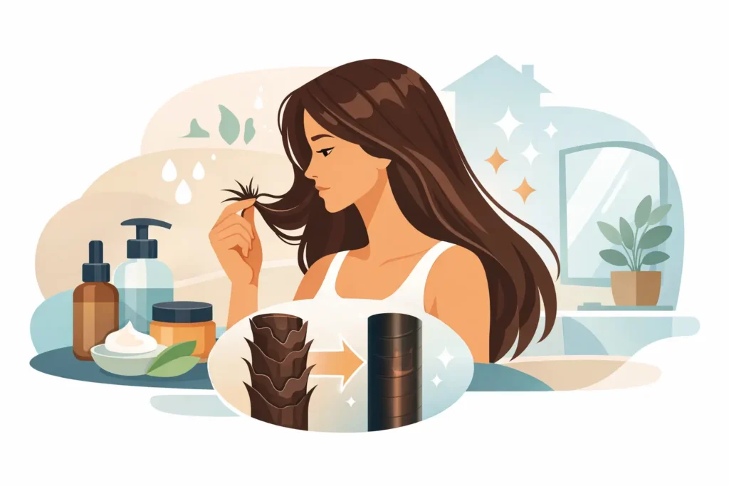 Kaip atstatyti pažeistus plaukus namuose