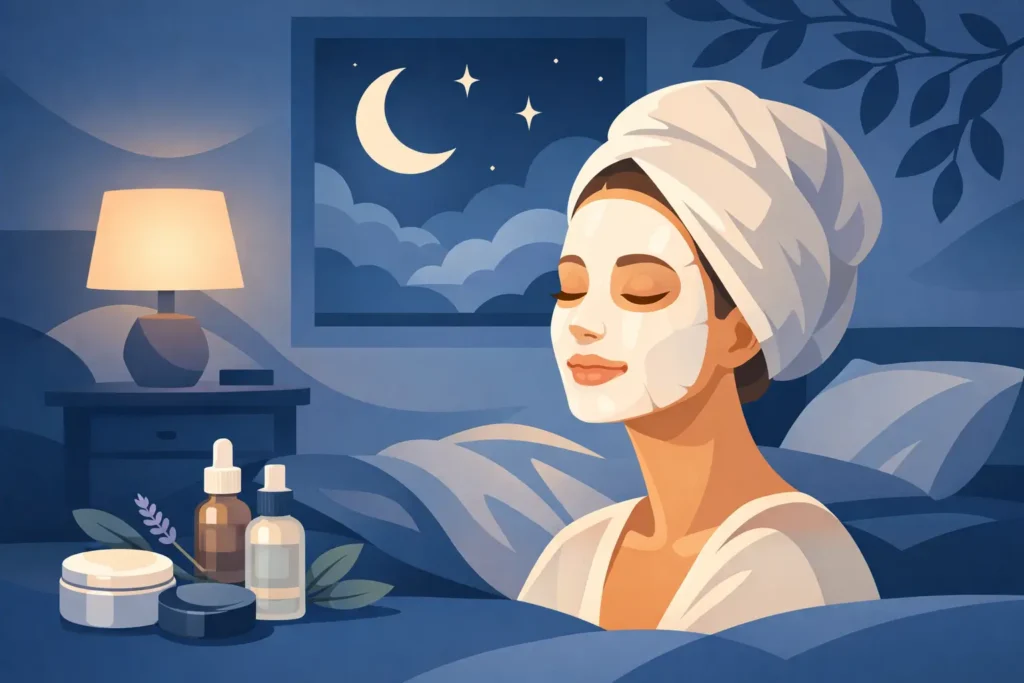 Drėkinanti veido kaukė nakčiai: kada verta?