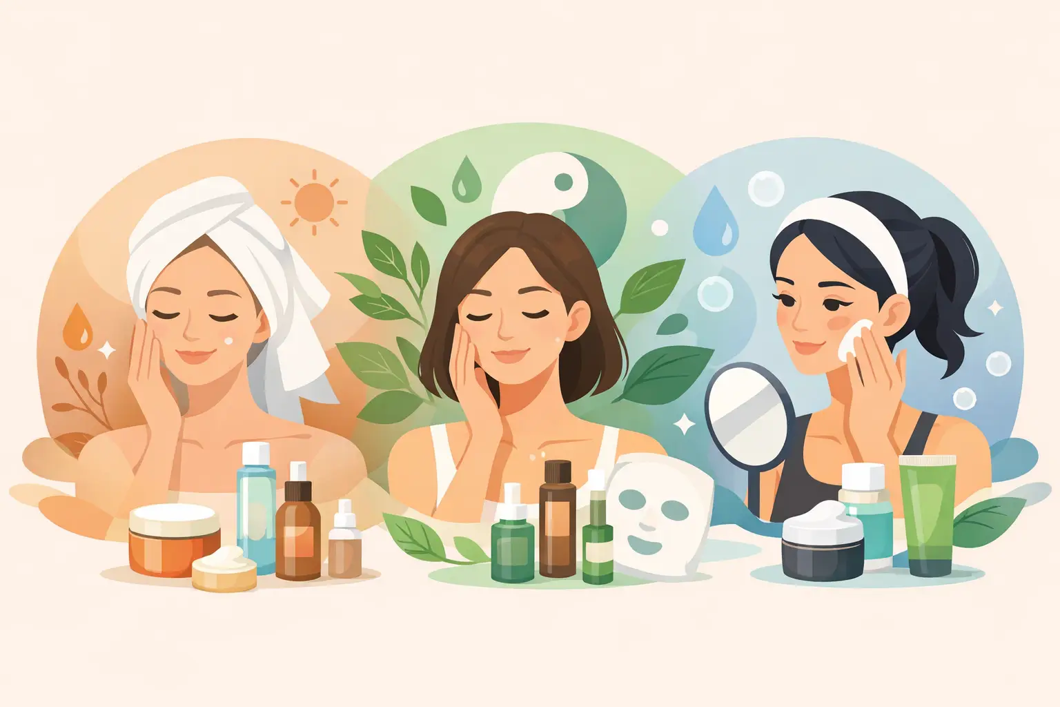 K beauty rutinos pavyzdžiai pagal odos tipą