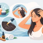 Savaitinė galvos odos rutina - pavyzdys