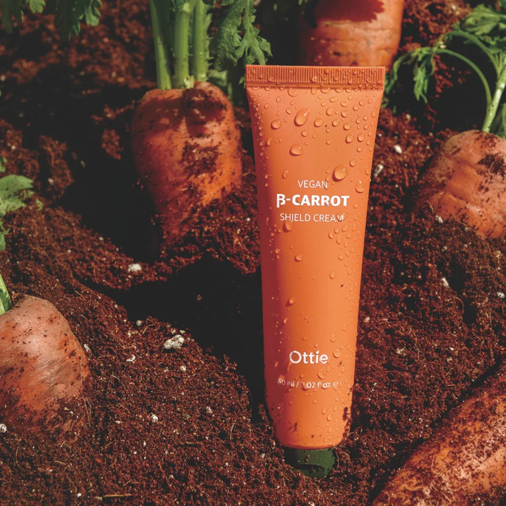 Ottie veganiškas morkų kremas veidui Vegan Beta Carrot Shield Cream (60 ml)